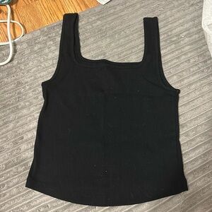 old navy square neck cropped tank top